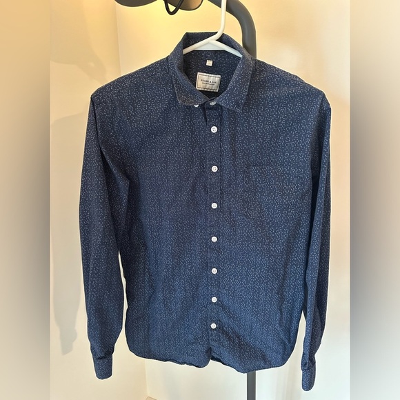 Frank & Oak Blue Casual Button Down Shirt - Picture 5 of 12